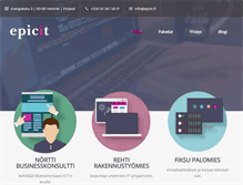 Tablet Screenshot of epicit.fi